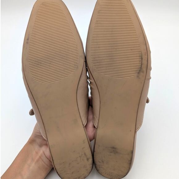 Steve Madden Leather Mary Jane Mule Women's Gisele Beige Size US7M EU37.5 - Picture 8 of 13